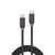 Lindy 1m USB 3.2 Type C to C Cable, 20Gbps, Black Line