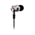 V7 HA111-3EB hoofdtelefoon/headset Bedraad In-ear Oproepen/muziek Zilver