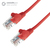 connektgear 0.5m RJ45 CAT6 UTP Stranded Flush Moulded LS0H Network Cable - 24AWG - Red
