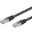 Goobay 0.25m Cat. 5e SFTP networking cable Black