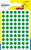 Avery PSA08V etiket Cirkel Permanent Groen 490 stuk(s)