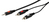 Vivanco 46/04 50 audio kabel 5 m 2 x RCA 3.5mm Zwart