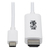 Tripp Lite U444-006-HWE Cable Adaptador USB C a HDMI (M/M), 4K, 4:4:4, Compatible con Thunderbolt 3, Blanco, 1.83 m [6 pies]