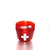 Balthasar 430041 Kerzenständer Aluminium, Kunststoff Rot, Weiß