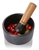 AdHoc AHM-MO15 0,36 l Schwarz, Holz Akazienholz, Eisenguss Mörtel & Stößel