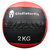 GladiatorFit GL-7640344753328 Medizinball 2 kg Schwarz, Rot