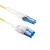 ACT RL1100 Glasvezel kabel 0,5 m CS LC OS2 Blauw, Transparant, Wit, Geel