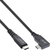 InLine USB4 Kabel, USB-C einseitig gewinkelt, PD 240W 8K60Hz, TPE schwarz, 1,5m