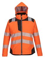 Warnschutz Winterjacke DAMEN PW382, Wasserdicht, gepolstert, EN343, Orange-Schwarz, Gr. S