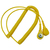 WETEC Spiralkabel mit Druckknopf, ESD, gelb, 3/10 mm, 2,4 m