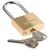 ABUS Messing, Stahl Vorhängeschloss mit Schlüssel gleichschließend, Bügel-Ø 6mm x 40mm