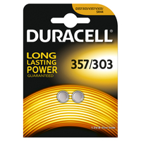 D357 P2 - Duracell Silver Oxide D357 Battery - Box of 10 packs of 2