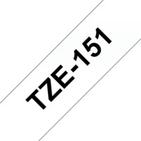 BROTHER szalag TZe-151, Átlátszó alapon Fekete, Laminált, 24mm 0.94", 8 méter