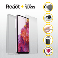 OtterBox React + Trusted Glass Samsung Galaxy S20 FE 5G - clear - Case + Glas