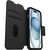 OtterBox Strada - Leder Flip Case mit MagSafe - MagSafe Apple iPhone 15 Shadow - Schwarz - Schutzhülle