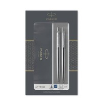 Gift set Duo Parker - Penna a sfera a scatto Jotter M Stainless Steel CT + Portamine 0,5 argento - 2093256
