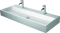 DURAVIT 23501200721 Waschtisch VERO AIR mit Hahnlochbank, 2 Hahnlöcher, geschlif