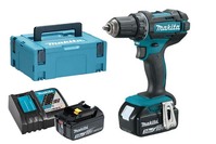 Artikeldetailsicht MAKITA MAKITA Akku-Bohrschrauber 18 V / 3,0 Ah DDF482RFJ, 2 Akkus + Ladegerät im MAKPAC