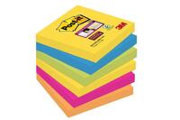 Post-it Super Sticky Notes 76x76mm 90 Sheets Rio Colours (Pack 6) 654-6SS-RIO-EU