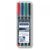 Staedtler Lumocolor OHP Pen Permanent Medium 0.8mm Line Assorted Colours(Pack 4)
