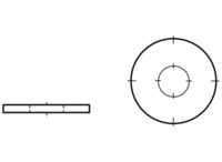 Unterlegscheibe, M12, Außen-Ø 37 mm, Stahl, verzinkt, DIN 9021/ISO 7093, 9021001