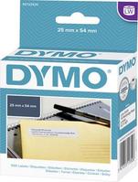 DYMO Etikett tekercs 11352 S0722520 54 x 25 mm Papír Fehér 500 db Véglegesen tapadó Univerzális etikett