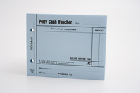 Guildhall Petty Cash Voucher Pad 127x101mm Blue 100 Pages (Pack 5)