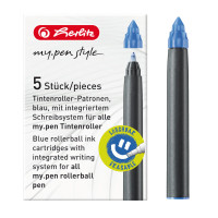 Tintenpatrone für Füllhalter, Tintenroller my.pen, blau