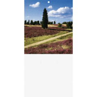 Kalenderrückwand 15x34cm Landschaftsmotive sortiert