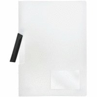 Cliphefter A4 PP bis 50 Blatt vollfarbig weiß