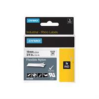 IND - Nylon - adhesive - black on white - Roll (1.9 cm x 4 m) 1 cassette(s) flexible label tape - for Rhino 4200, 4200 Kit, 5200, 5200 Hard Case Kit; RhinoPRO 6000; DYMO LabelWr...
