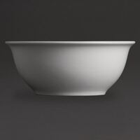 Olympia Whiteware Salad Bowls 175mm Porcelain Kitchen Serving Dish Tableware 6pc
