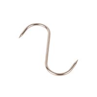 Vogue Meat Hook in Silver Stainless Steel - Sturdy and Sharp - 4in
