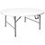 Bolero Round White Folding Table - Garden Furniture 5(d) ft