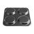 Vogue Non Stick Yorkshire Pudding with 4 Cups Tray Made of Carbon Steel 24x24cm