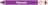 Rohrmarkierer mit Gefahrenpiktogramm - Piperazin, Violett, 3.7 x 35.5 cm, Seton
