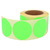 Markierungspunkte Ø 75 mm, leuchtgrün, 500 runde Etiketten auf 1 Rolle(n), 3 Zoll (76,2 mm) Kern, Papierpunkte permanent, Verschlussetiketten