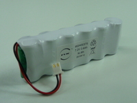 Pack(s) Batterie Nimh 6x 2/3AA 6S1P ST1 7.2V 600mAh JST