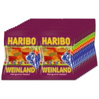 Haribo Weinland, Fruchtgummi, 30 Beutel, 100g