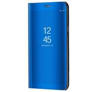Tok álló (aktív FLIP, oldalra nyíló, asztali tartó funkció, tükrös felület, Mirror View Case) KÉK [Samsung Galaxy A33 5G (SM-A336)]