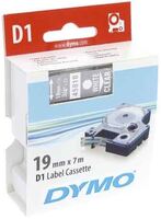DYMO "D1" Feliratozógép szalag 19 mm x 7 m fehér-víztiszta (45810)