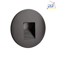 Zubehör für LED Wand-Einbauleuchte ALWAID 2 - Abdeckung RUND "Stufe", schwarz