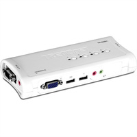 TRENDnet TK-409K KVM Switch 4-Port USB Kit mit Audio