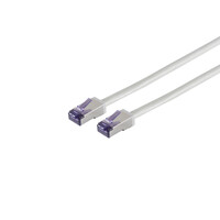 Patchkabel Cat. 6A Flex S/FTP, LAN Kabel, sehr flexibel, grau, 1,0m