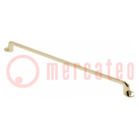 Holder; ZnAL; H: 28mm; L: 161mm; Holes pitch: 128mm; FABRICIO; handle