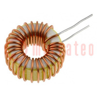 Inductor: wire; THT; 22uH; 3A; 50mΩ