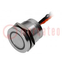 Switch: piezoelectric; Pos: 2; SPST-NO; 0.2A/24VAC; 0.2A/24VDC