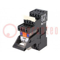 Relay: interface; 4PDT; Ucoil: 24VDC; 6A; 6A/250VAC; 6A/30VDC; 777Ω
