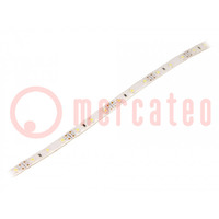 LED tape; white cold; 3528; 12V; LED/m: 60; 10mm; white PCB; IP67