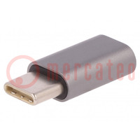 Adapter; USB 2.0; Micro USB B ingang,USB-C-stekker